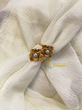 Premium AD Stone Toe Rings -Pearl-G10067